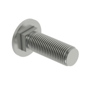 Round Head Square Neck Bolt, M10 X 35