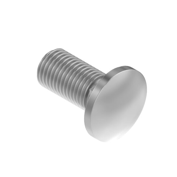 Round Head Square Neck Bolt, M6 X 16