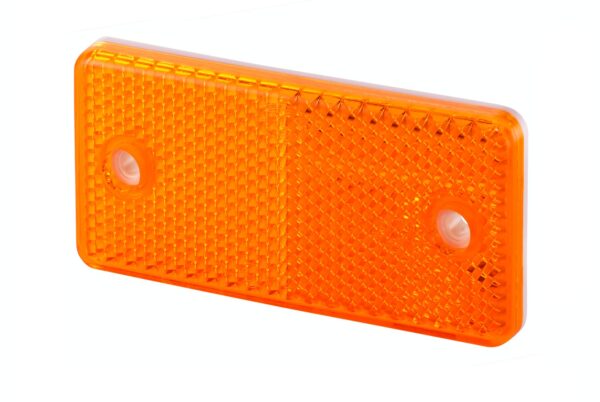 Reflector - Lens Colour: yellow - rectangular - Bolted/mounting
