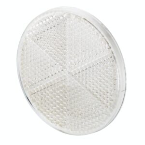 Reflector - Lens Colour: White - round - Glued/mounting