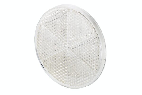 Reflector - Lens Colour: White - round - Glued/mounting