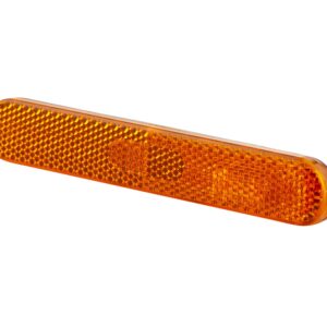 Reflector - Lens Colour: Orange - oval - Glued/mounting