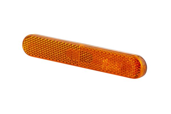 Reflector - Lens Colour: Orange - oval - Glued/mounting