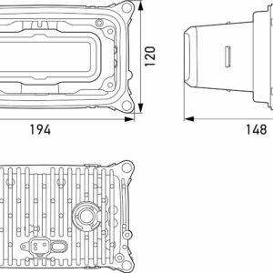 Bi-LED-Insert, headlight - SlimLine - 12/24V