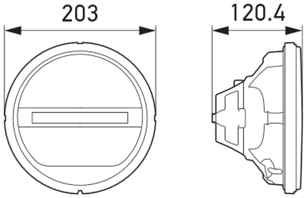 LED-Insert, spotlight Luminator/Rallye 3003/Rallye 4000 - 24/12V