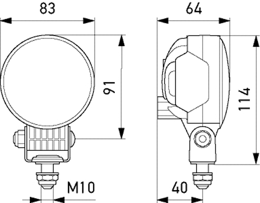 LED-Worklight - Modul 70 S - 12/24V
