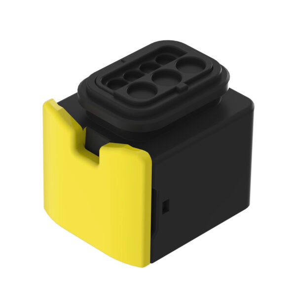 Black External Electrical Connector Housing, Cavities 7