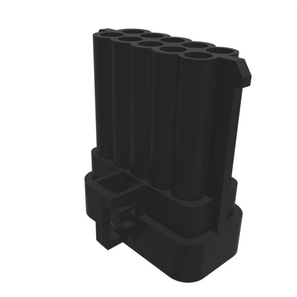 Black Internal Electrical Connector Housing, 10 Cavities
