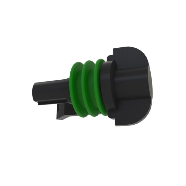 Black External Electrical Connector Housing, 1 Cavities