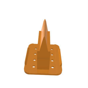 Orange Electrical Connector Terminal, 8 Cavities