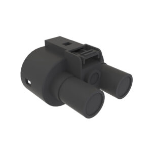 Black External Electrical Connector Housing, Cavities 4