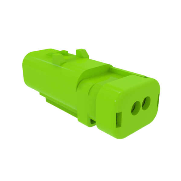Green Electrical Connector Housing, Cavities 2