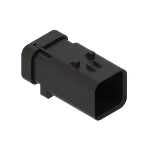 Red Electrical Connector Housing, 6 Cavities