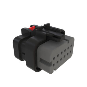 Gray Electrical Connector Housing, 12 Cavities