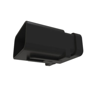 Red External Electrical Connector Housing, 12 Cavities