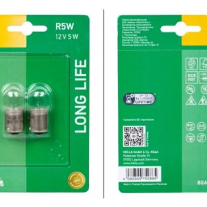Bulb - R5W - Long Life - 12V - 5W - Quantity: 2