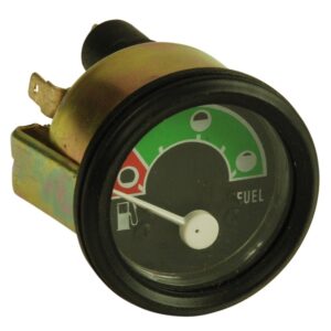 Fuel Gauge Black/Red, Black Bezel