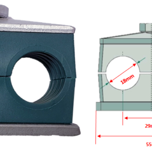 Double Pipe Clamp √Ò18Mm