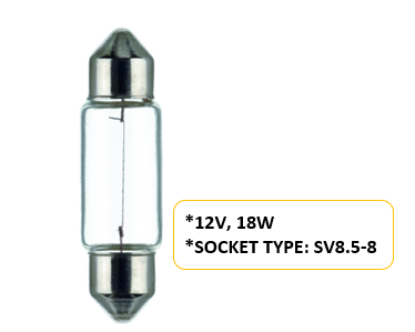 Bulb 12V 18W