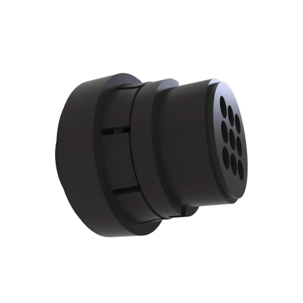 Black Electrical Connector Assembly, 16 Cavities