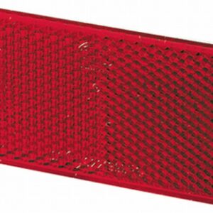 Reflector - Lens Colour: Red - rectangular - Glued/mounting