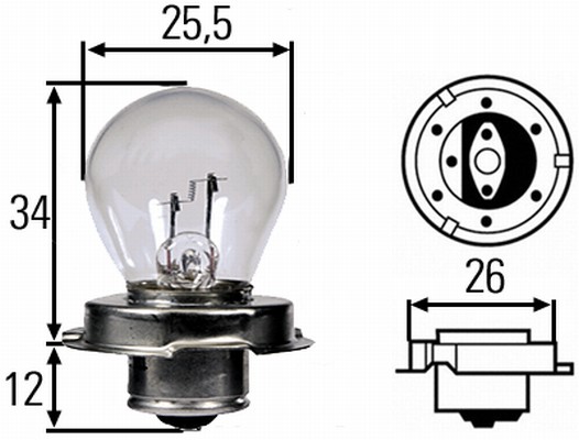 Halogen-Bulb - S3 - Standard - 6V - 15W - Quantity: 10