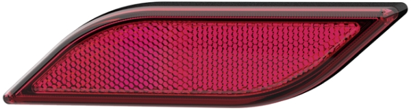 Reflector - Shapeline Style - Lens Colour: Red - rectangular