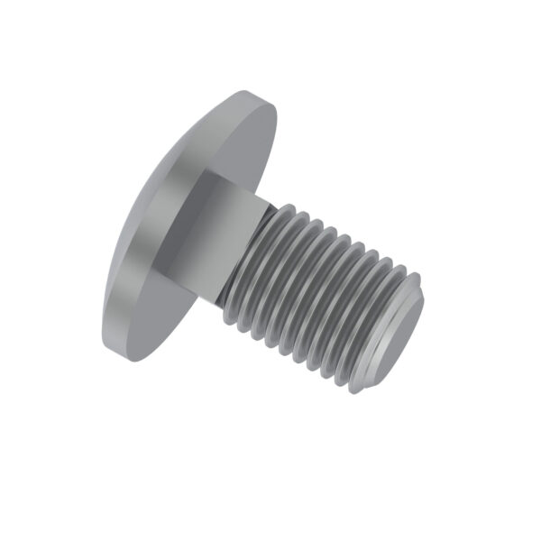 Round Head Square Neck Screw, M8 X 16
