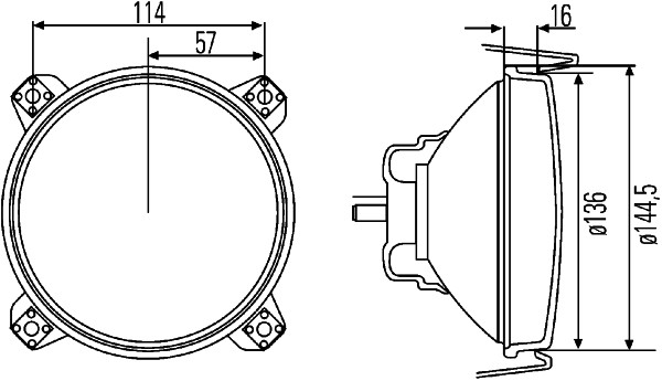 Halogen-Headlight - 12V