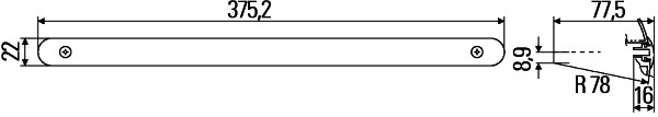 Auxiliary Stop Light - LED - 12V