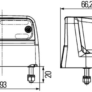 Licence Plate Light - LED - 12/24V