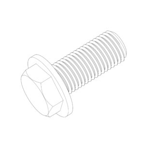Screw with Washer, 6.350 X 20 mm (1/4" X 0.787")