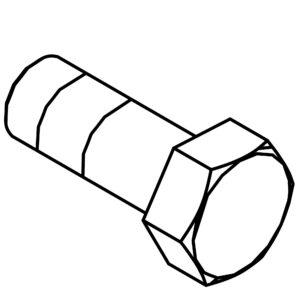 Hexagonal Head Screw, M10 X 25